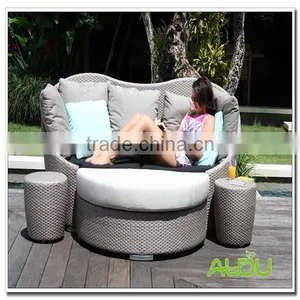 Audu Pe Rattan Daybed/Pe Rattan Aluminium Patio Daybed thumbnail-1