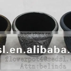 Gold Silver Painted Plastic Pot,flower Pots,garden Pot thumbnail-1