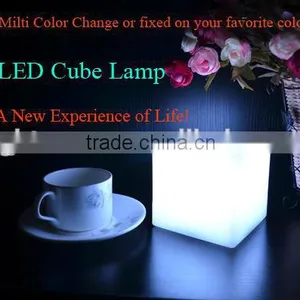 Outdoor Use Plastic Colours Changing Rechargeable Operated Led Cube Light thumbnail-1