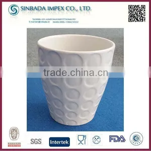 Ceramic White Flower Pots Garden Wholesale thumbnail-1