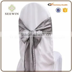 Elegant Trendy Tafetta Fabric Chair Sash for Flower Packing thumbnail-5