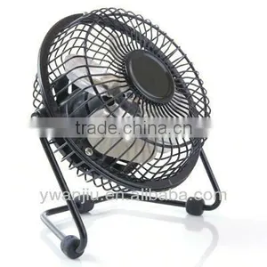 Supply Rotate 360 Degrees to 4 Inch USB Iron Fan thumbnail-1