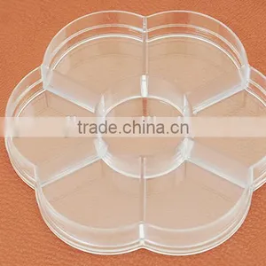 Plum Blossom Shape 7Lattice With Cover Storage Box thumbnail-2