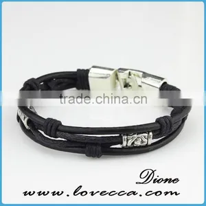 Braided Adjustable Nautical Leather Bracelets for Women thumbnail-1
