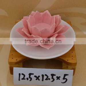 Ceramic Flower Candle Holder Holder thumbnail-1