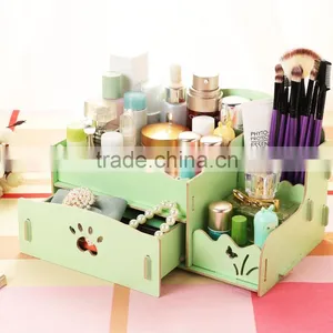 The Wooden Box DIY Korean Cosmetic Storage Box Desktop Drawer Storage thumbnail-6