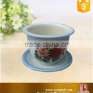 Hand Painting Hexagonal Flower Pot for China Ceramic Home Decor thumbnail-3