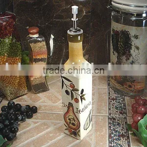 Porcelain Olive Bottle thumbnail-1
