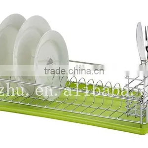 Kitchen Green Plastic Base Knife and Fork Rack Dish Rack thumbnail-1