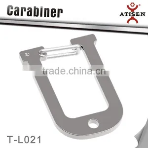 Flat Stainless Steel Carabiner With Letter Style From China Factory thumbnail-1