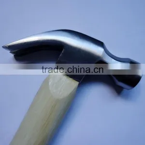 American Type Drop Forged Carbon Steel Claw Hammer With Wooden Handle thumbnail-2