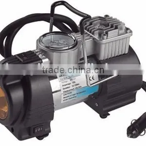 S80092 Metal Auto SUV Car Portable 12V Tire Compressor & Inflator Gauge LED Light thumbnail-1