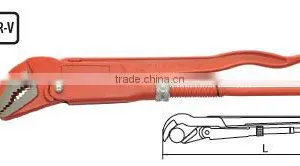 High Quality Chrome Vanadium Steel Adjustable Pipe Wrenches,45 Angle-type Straight Jaws thumbnail-1