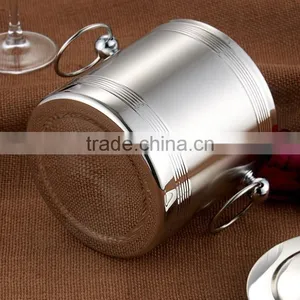 Custom Champagne Beer Stainless Steel Large Ice Bucket With Cover thumbnail-2