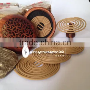 VIETNAM HIGH QUALITY OUD INCENSE COIL ( AGARWOOD INCENSE SPIRAL WITH WOODEN BURNER) thumbnail-2