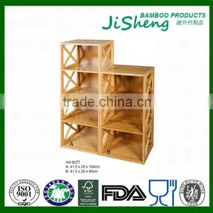 OEM FDA SGS LFGB Certified Natural Bamboo Display Rack thumbnail-1