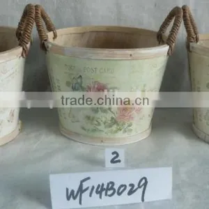 Whosle Sale Outdoor Wooden Flower Pot Planters thumbnail-5