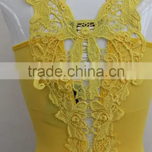 Seamless Ladies Tank Top With Embroidery Butterfly in Back thumbnail-2