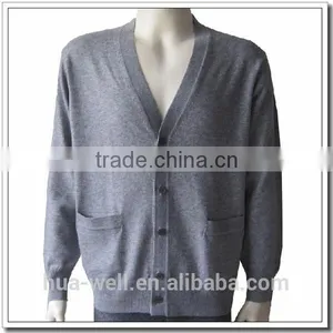 Men's Plus Size Cashmere Cardigan Sweater for Men thumbnail-1