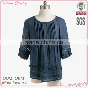 2015 New Fashion Design Hot Sale Embroidery Design Woman Clothing Plus Size thumbnail-1