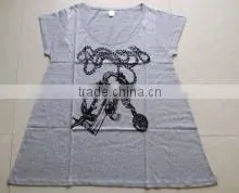 LADIES T-SHIRTS, WOMEN PRINTED HIGH END FASHION T SHIRT thumbnail-1