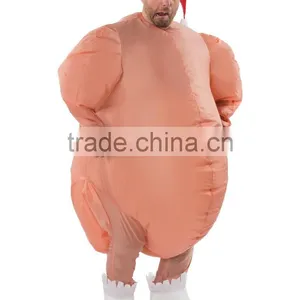 Adult Inflatable Christmas Roast Turkey Costume thumbnail-1