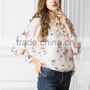 Latest Hot Sell Long Sleeve Lace Shirt,chiffon Shirt,long Sleeve Shirt thumbnail-6