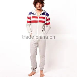 PA0029A Adult Onesie Pyjamas American Flag Onesie thumbnail-1