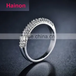 Top Jewelry Micro Pave AAA Zircon Ring 925 Sterling Silver Engagement Ring thumbnail-1