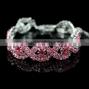 2016 High Quality Paving Zircon Bracelets Women Style Rhinstone Bracelets for Luxury Party thumbnail-6