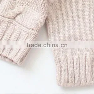 Unisex Baby Hooded Cardigan Knitting Pattern Thick Sweater thumbnail-5