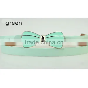 New Arrival Fashion Design High Quality With Flower Design Alloy Metal Buckle Women Slim PU Leather Belt thumbnail-4