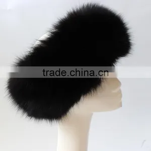 Myfur Real Fox Fur Neck Warmer/ Head Scarf/ Hair Band Stretch Headband For Women thumbnail-1