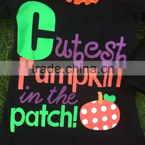 NEWEST Kids Black Dress Girls Pumpkin Dress Girls Halloween Dress Pumpkin in the Patch Dress With Necklace and Headband thumbnail-2