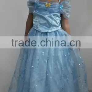 2016 Instyles Blue Elsa Costume Costplay Party Princess Girls Dresses Age 6-7 thumbnail-2
