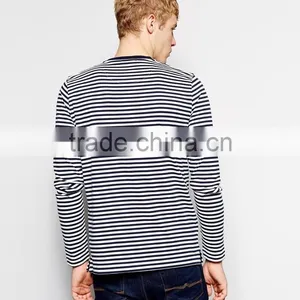 T-Shirt With Breton Stripe in Long Sleeves China Products thumbnail-3