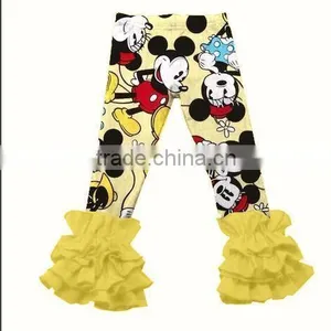 Wholesale Baby Girl Icing Ruffle Pants Cute Colorful Girls Icing Legging thumbnail-4