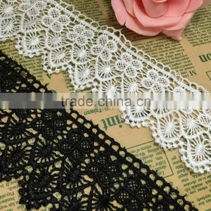 Cheap High Quality Elastic Nylon Spandex Lace Trim Stretch Lace Trim thumbnail-1
