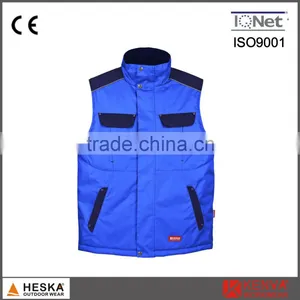 Mens 300D Oxford Work Multi-pocket Canvas Vest thumbnail-3