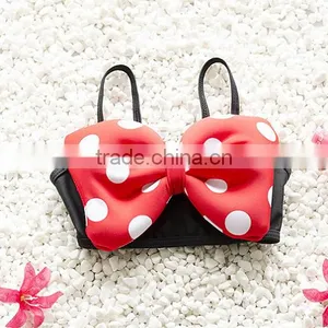 Popup Lovely Dot Children's Split Kids Swimwear For Girls thumbnail-2