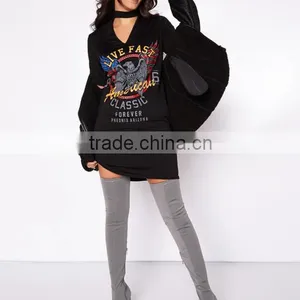 Cartoon Short-sleeved T-shirt Women Long Section Printed Animal Tshirt thumbnail-3