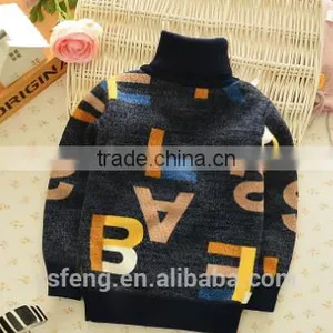 Wholesale Baby Boy Letter Pattern Cashmere Pullover Sweater thumbnail-1