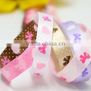 Hi-ana Ribbon 175 Chevron Printed Grosgrain Ribbon Cheer Bow Ribbon thumbnail-2