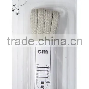 Round Polyester Grey Shoe Laces thumbnail-1