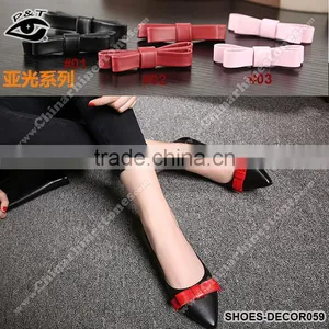 Matte Color Bowknot Accessories for Shoe Decorations thumbnail-1