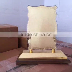 2017 New Design k9 Crsytal Metal Gold Plated Trophy With Metal Wooden Base JKC-015 thumbnail-6