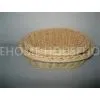 Decorative Biege Rattan Fruit Basket Oval For Vegetable Storage thumbnail-1