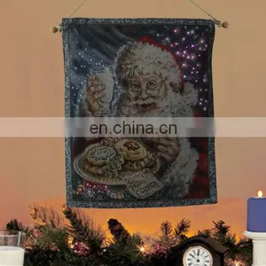 Fabric Light Up Christmas Tapestry For Home Decor thumbnail-1