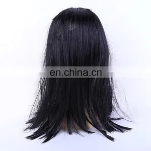 Long Straight Hair Witch Wigs Black White Mixed Cosplay Wig thumbnail-3