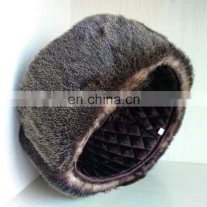 Seal Fur Trapper Leather Fur Hat for Winter Wear thumbnail-4
